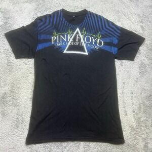 Vintage Pink Floyd Dark Side Of The Moon T-Shirt Mens L Black 2008 Band Tour Y2K